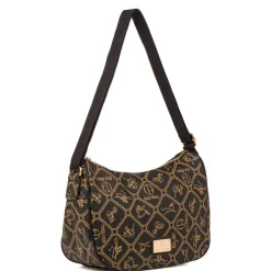 Borsa a tracolla nera da Donna con logo Giulia Pieralli