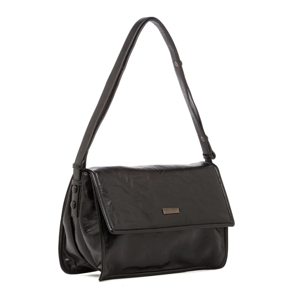 Borsa a tracolla nera da Donna effetto invecchiato Lora Ferres