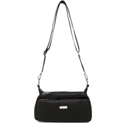 Borsa a tracolla nera da Donna con tasche e logo Lora Ferres