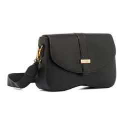 Borsa a tracolla nera da Donna con Patta Lora Ferres