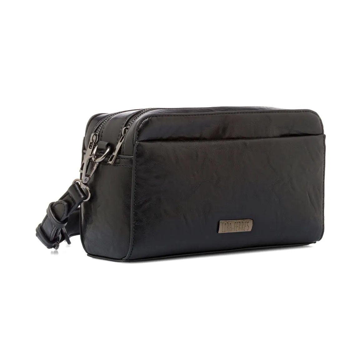 Borsa a tracolla nera da Donna con chiusura con zip Lora Ferres