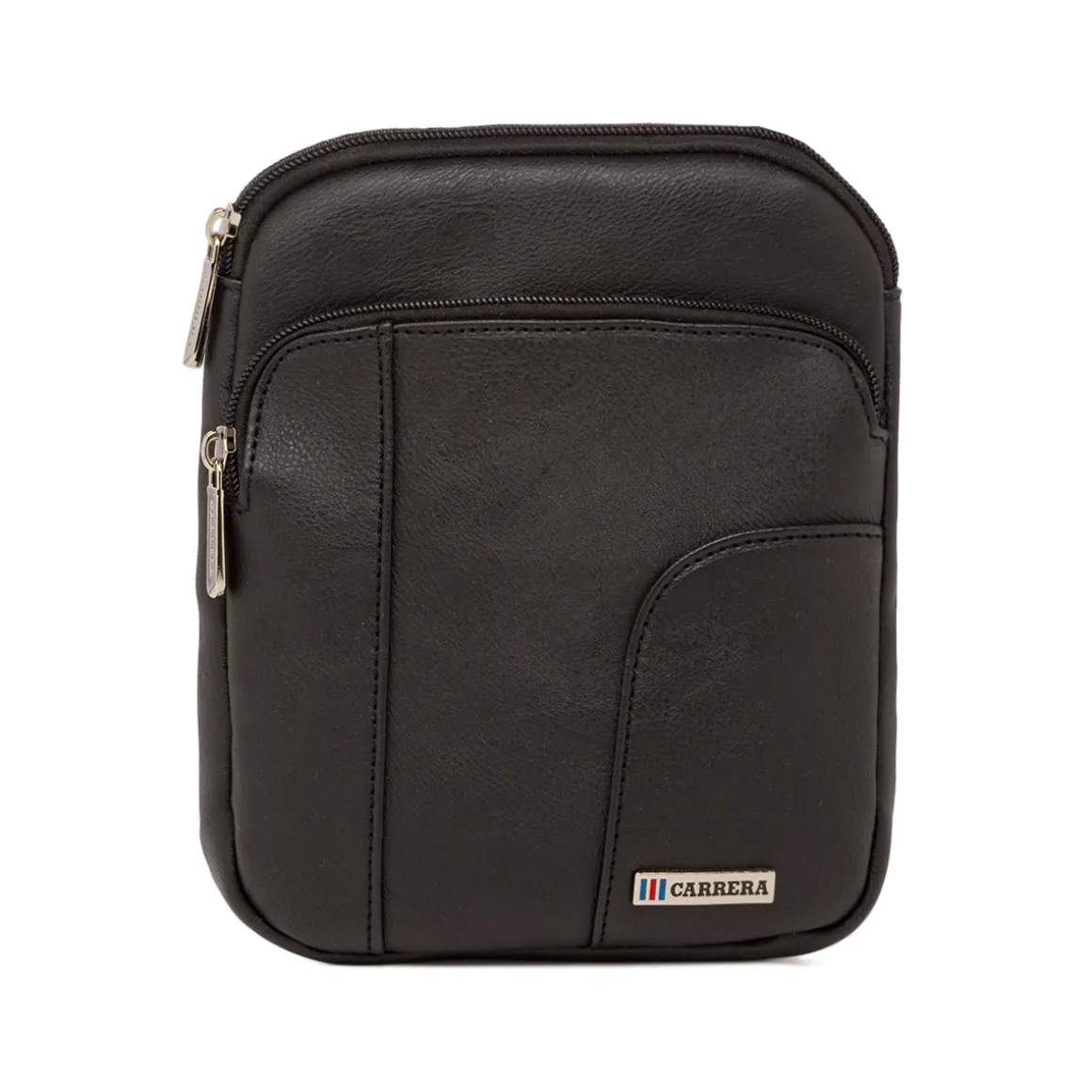 Borsa a tracolla nera da Uomo con logo frontale Carrera