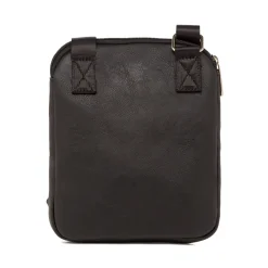 Borsa a tracolla nera da Uomo con logo frontale Carrera