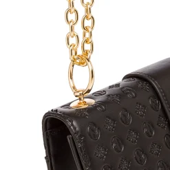 Borsa a tracolla nera da Donna con stampe impresse Giulia Pieralli