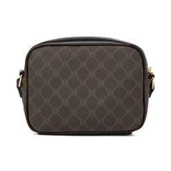 Borsa a tracolla nera da Donna con tasca frontale e logo Carrera
