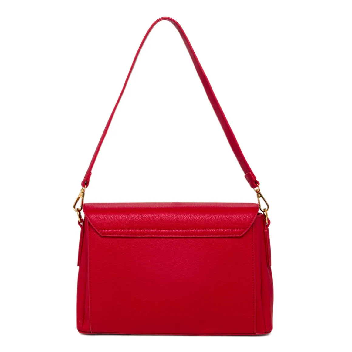 Borsa a tracolla rossa da Donna con logo in metallo Lora Ferres