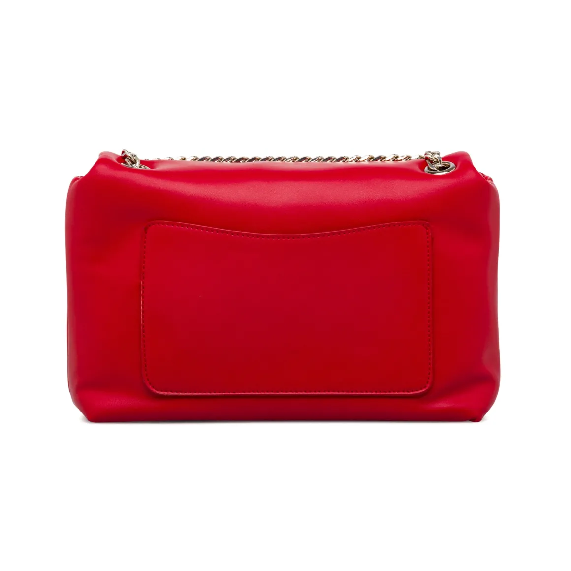 Borsa a tracolla rossa da Donna con catena e dettaglio logo Lora Ferres