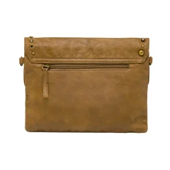 Borsa a tracolla Swish Jeans marrone da donna con borchie