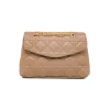 Borsa a tracolla taupe effetto trapuntato Lora Ferres