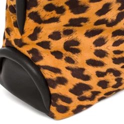 Borsa con Stampa Animalier Leopardata e Doppio Manico Swish Jeans