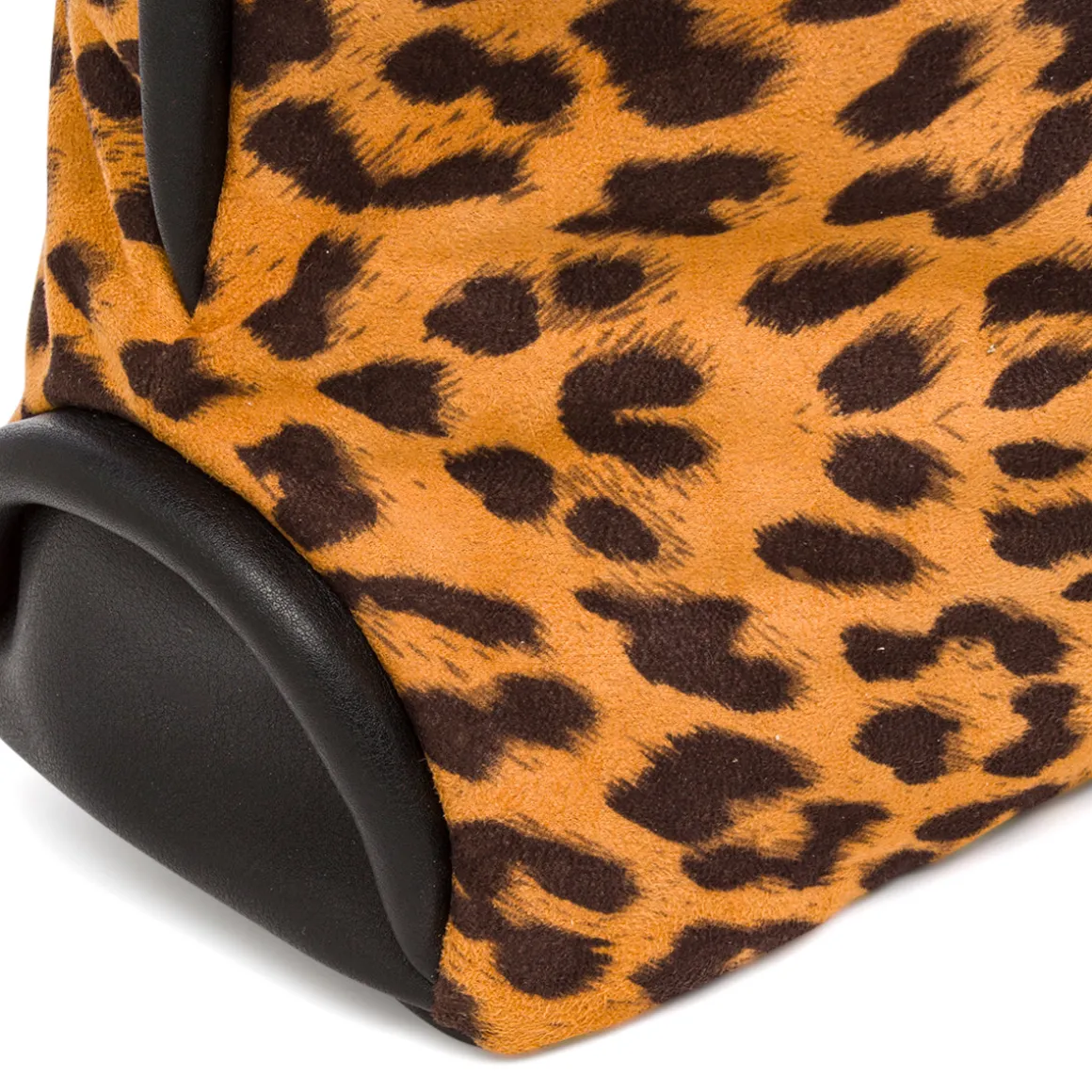 Borsa con Stampa Animalier Leopardata e Doppio Manico Swish Jeans