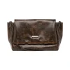 Borsa marrone effetto vintage da Donna Lora Ferres