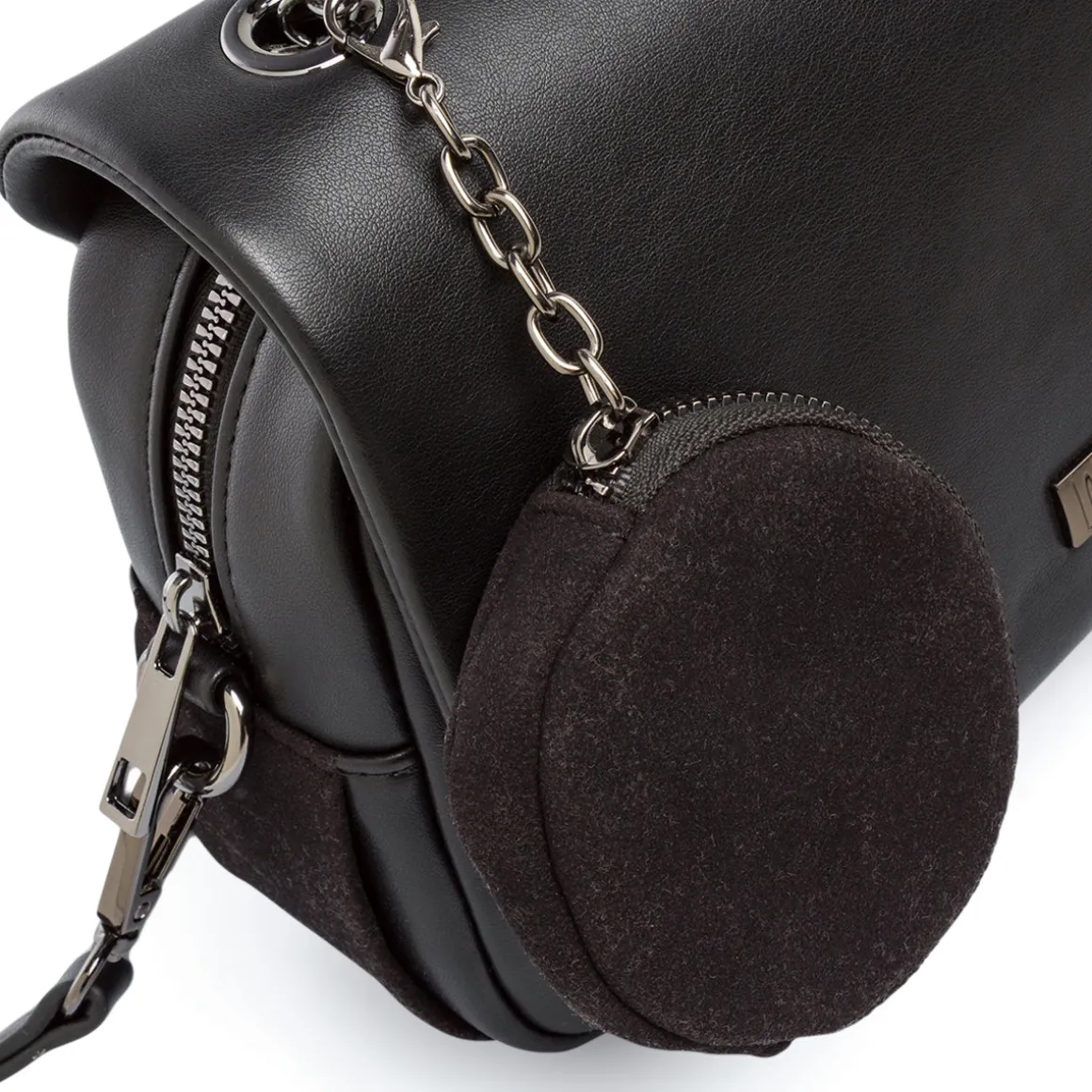 Borsa nera a tracolla da Donna con catena Lora Ferres