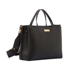 Borsa nera da Donna con dettaglio cuciture a vista Lora Ferres