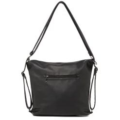 Borsa nera da Donna con tracolla e doppia zip Lora Ferres