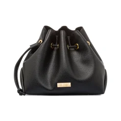 Borsa Secchiello da Donna Nera con Tracolla Regolabile Lora Ferres
