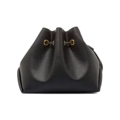 Borsa Secchiello da Donna Nera con Tracolla Regolabile Lora Ferres