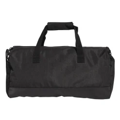 Borsa sportiva nera con etichetta logo frontale adidas