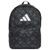 Borsa sportiva nera Unisex con stampa adidas