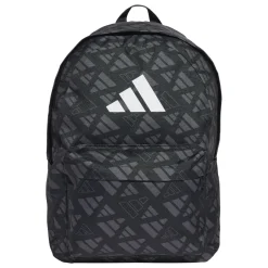 Borsa sportiva nera Unisex con stampa adidas
