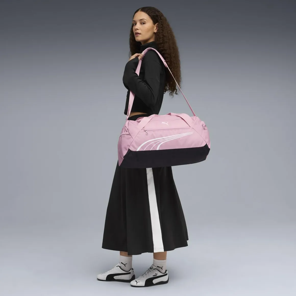 Borsa sportiva rosa da palestra o viaggio Donna Puma