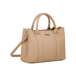 Borse a mano beige da Donna con logo in metallo Lora Ferres