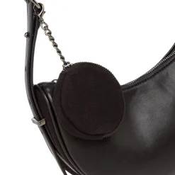 Borse a spalla nera da Donna con logo e portamonete rimovibile Lora Ferres