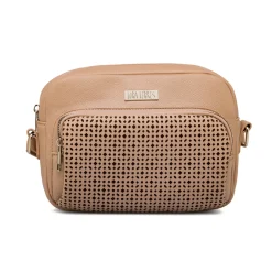Borse a tracolla beige da Donna con dettagli traforati Lora Ferres