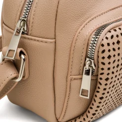 Borse a tracolla beige da Donna con dettagli traforati Lora Ferres
