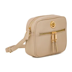Borse a tracolla beige da Donna con logo Carrera