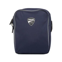 Borsello a tracolla da Uomo blu con logo bianco Ducati Corse