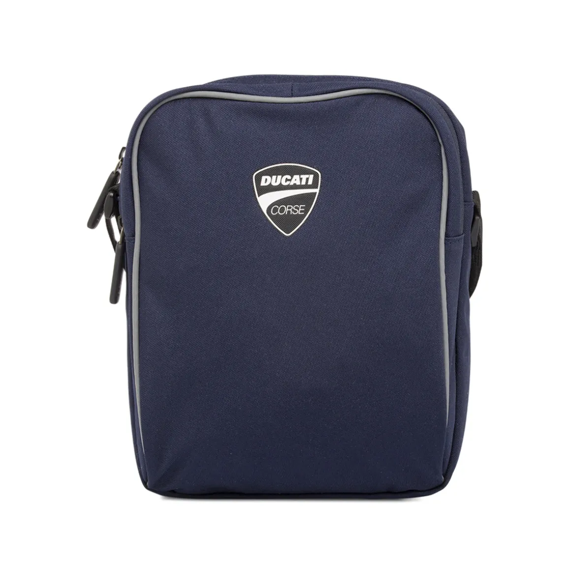 Borsello a tracolla da Uomo blu con logo bianco Ducati Corse