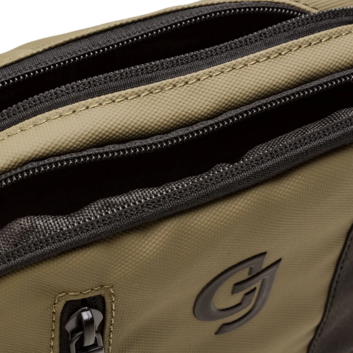 Borsello verde militare da Uomo con dettagli neri e tasche Carrera Jeans