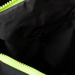 Borsone da palestra nero con dettagli fluo e badge Ducati Corse
