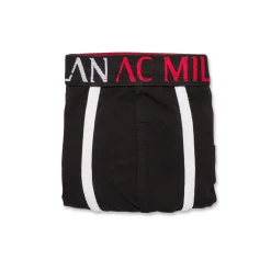 Boxer neri da bambino con logo Milan