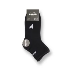 Calzini 3 paia neri in Cotone con logo Diadora