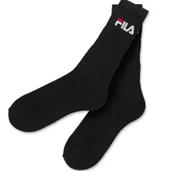 Calzini alti in Cotone neri 3 paia con logo Fila
