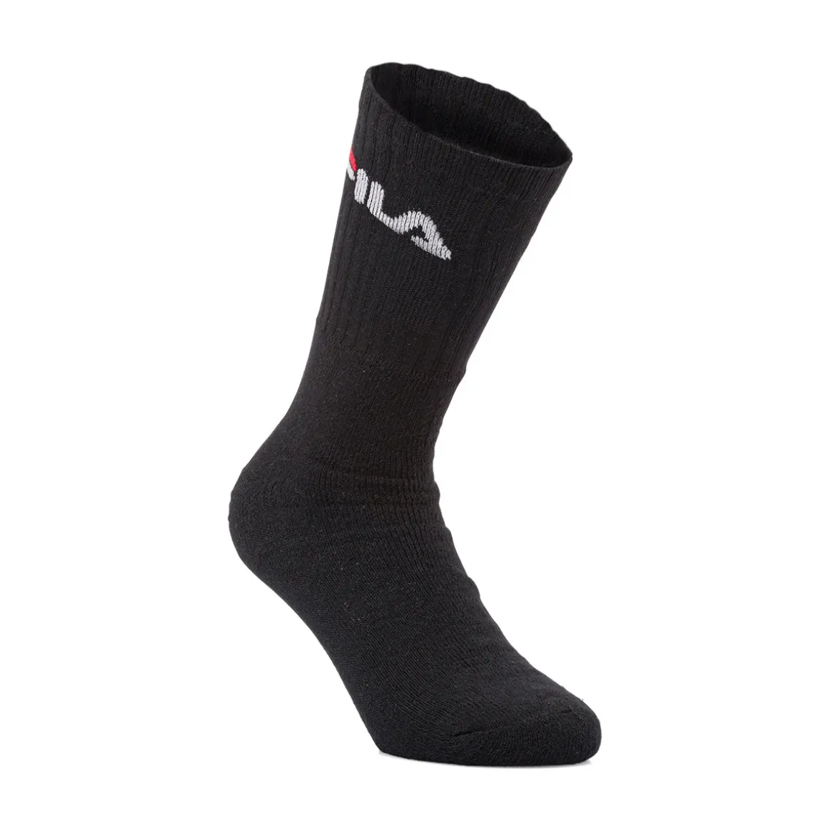 Calzini alti in Cotone neri 3 paia con logo Fila