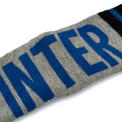 Calzini antiscivolo grigi da bambino con logo Inter