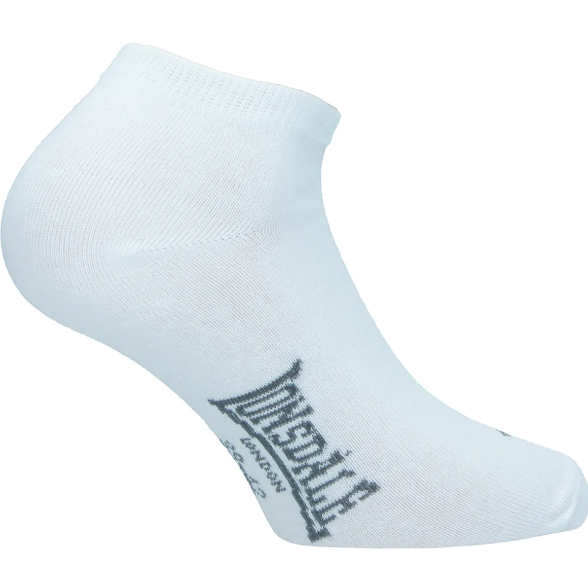 Calzini corti bianchi 5 paia in cotone unisex Lonsdale
