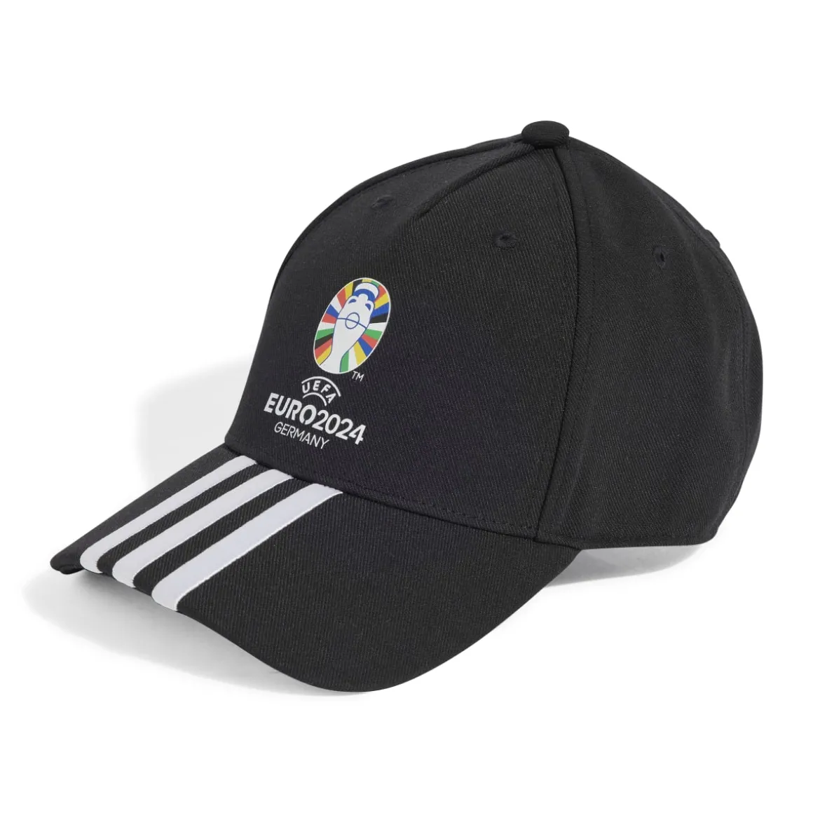 Cappellino con visiera nero e bianco adidas UEFA EURO24 Official Emblem