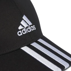 Cappellino da baseball nero adidas 3-stripes Cotton Twill