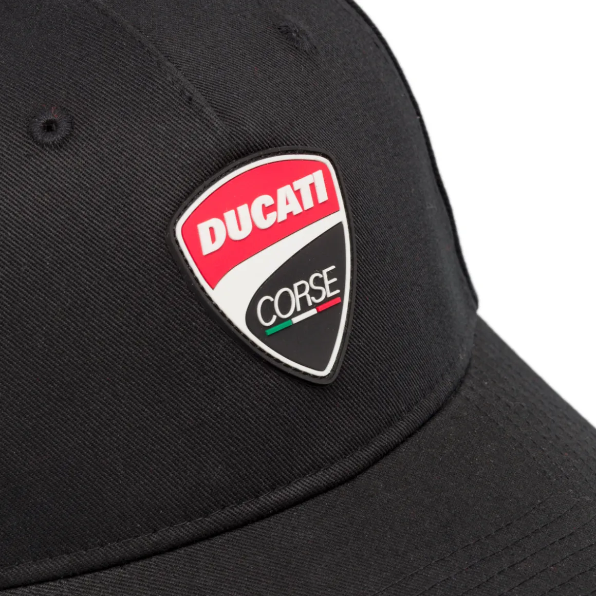 Cappellino nero da Uomo Ducati Corse con visiera