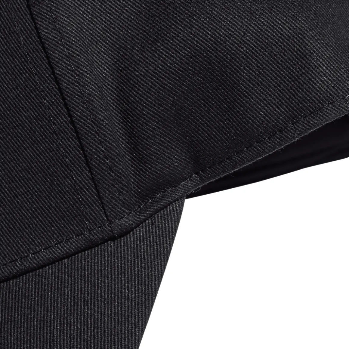 Cappellino nero regolabile con visiera e logo adidas