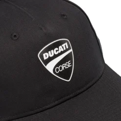 Cappellino nero regolabile da Uomo Ducati Corse