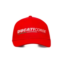 Cappellino rosso regolabile da Uomo con logo Ducati Corse