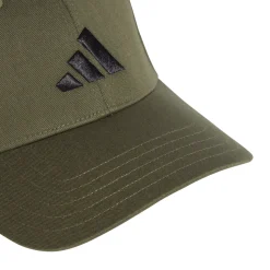 Cappellino verde militare regolabile e con logo adidas