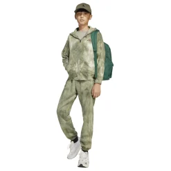 Cappellino verde militare regolabile e con logo adidas