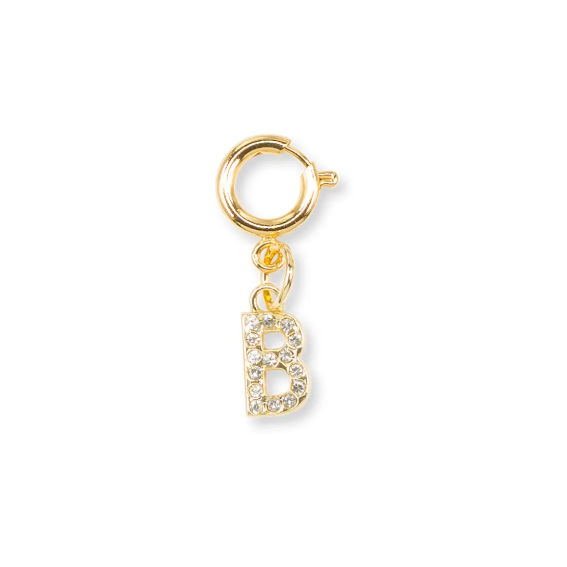 Charm Lettera B con Strass Oro per Scarpe Accessori Lora Ferres