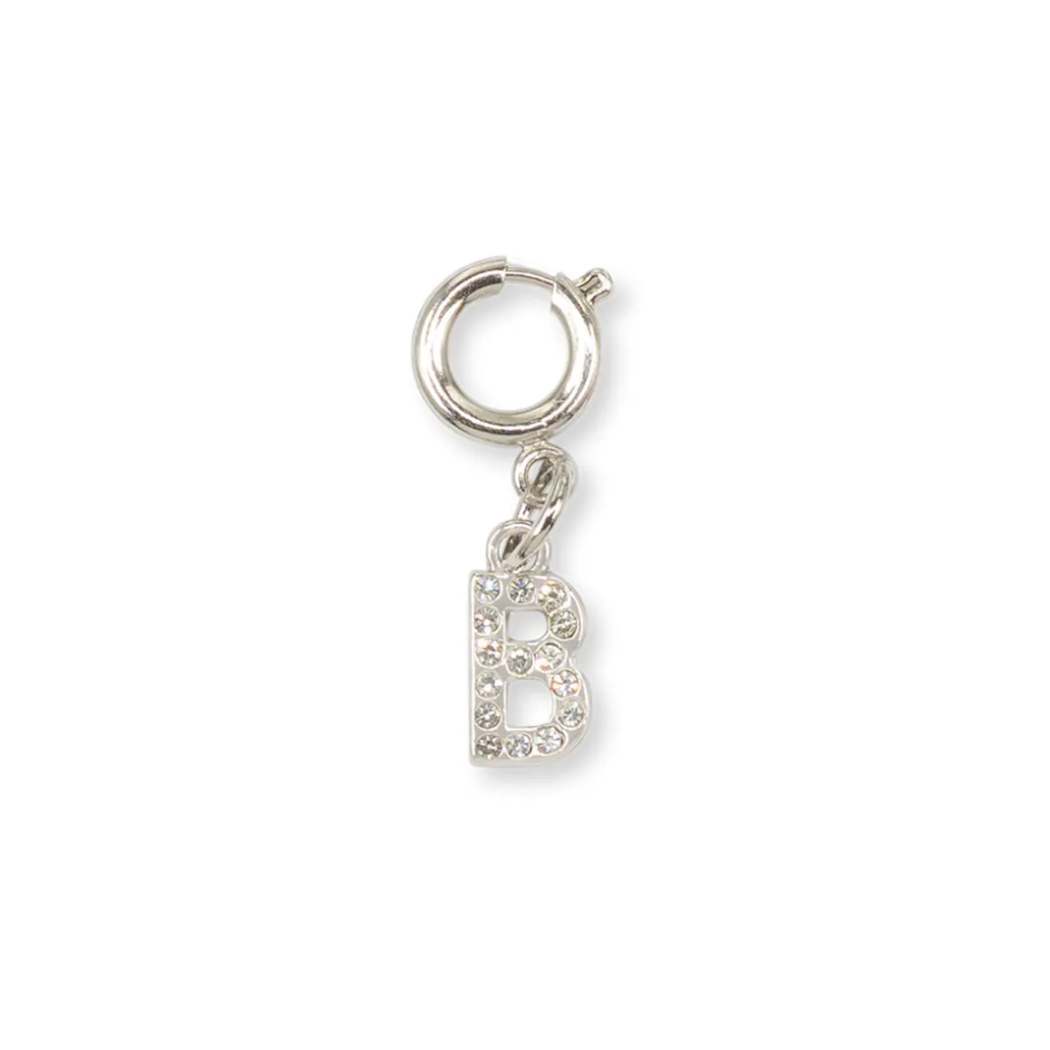 Charm Lettera B con Strass Argento per Scarpe Accessori Lora Ferres